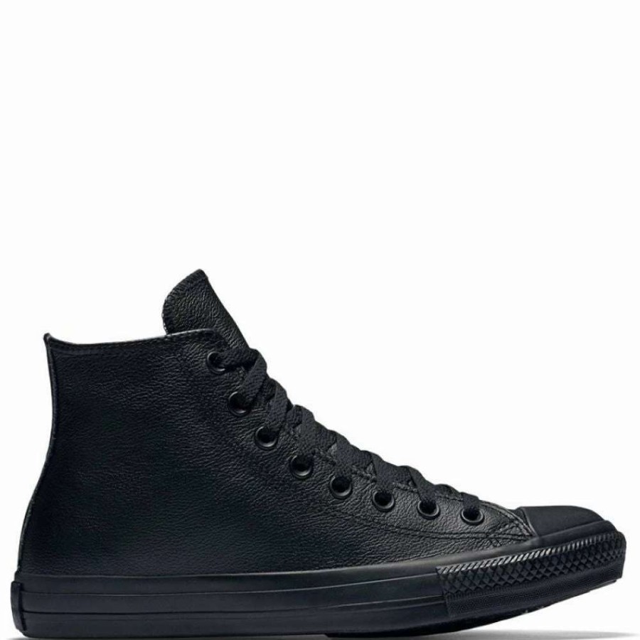 High Top * | Converse Chuck Taylor All Star Mono Leather High Top In Black Monochrome