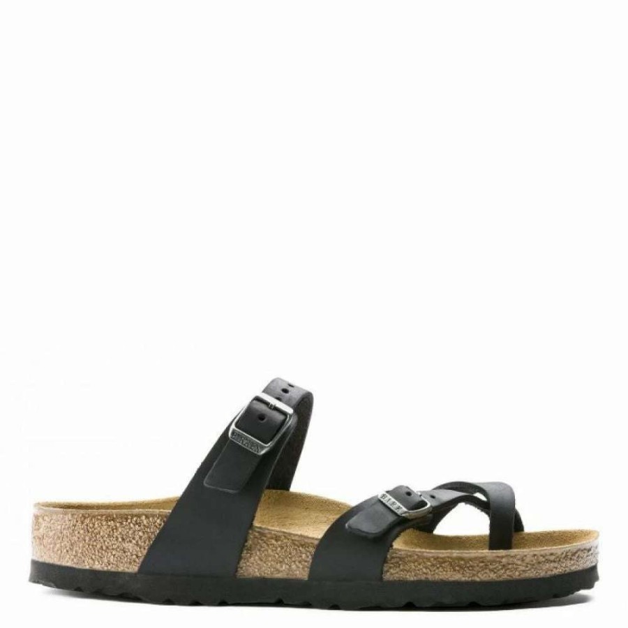 Strap Sandals * | Birkenstock Women'S Mayari Oiled Leather In Black