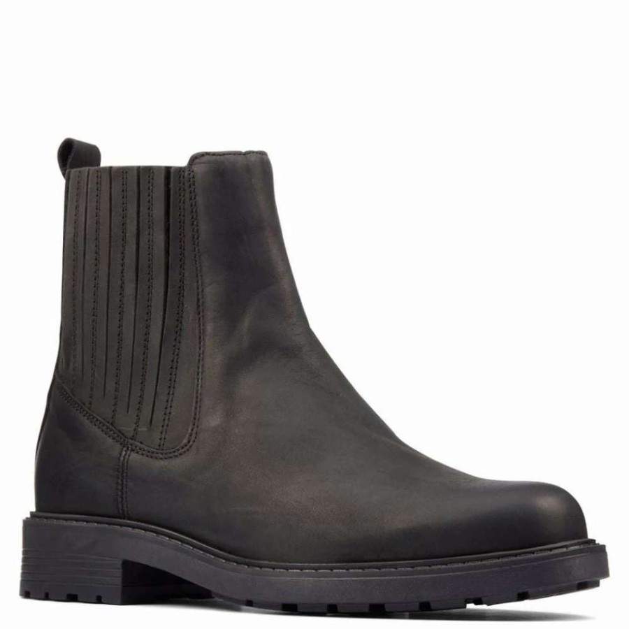 Ankle Boots * | Clarks Women'S Orinoco2 Mid In Black Leather