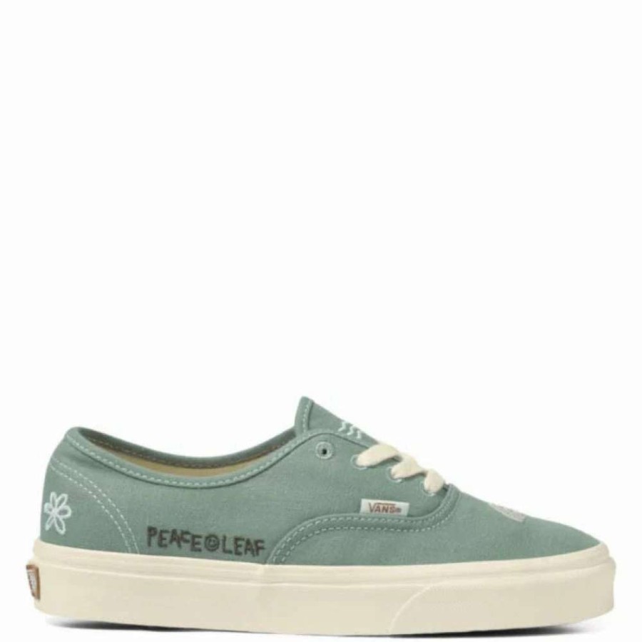 Low Top * | Vans Women'S Eco Theory Authentic In Green Milieu/Marshmallow