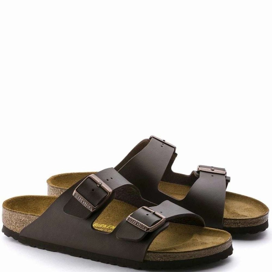 Strap Sandals * | Birkenstock Arizona Birko-Flor In Dark Brown