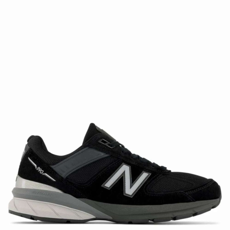 Athletic * | New Balance Men'S Made In Us 990V5 In Black With Silver