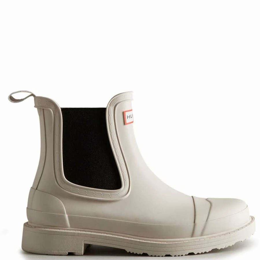 Ankle Boots * | Hunter Women'S Commando Chelsea Boots In Cast Pale Grey