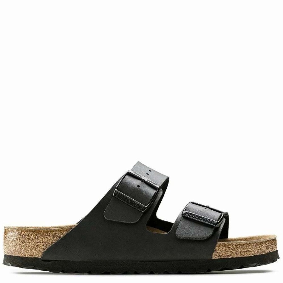 Strap Sandals * | Birkenstock Arizona Softbed Birko-Flor In Black