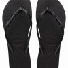 Strap Sandals * | Havaianas Women'S Slim Glitter Ii In Black