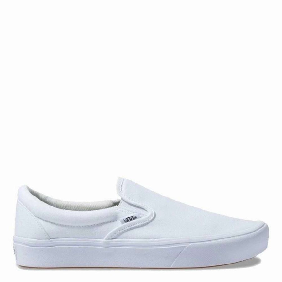 Low Top * | Vans Comfycush Slip-On In White