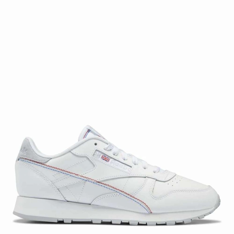 Athletic * | Reebok Men'S Classic Leather In Ftwr White/Vector Blue