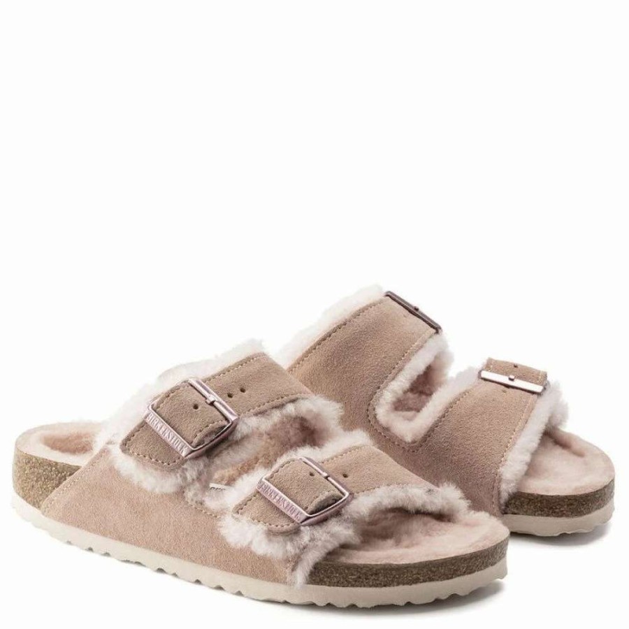 Indoor * | Birkenstock Women'S Arizona Shearling In Light Rose