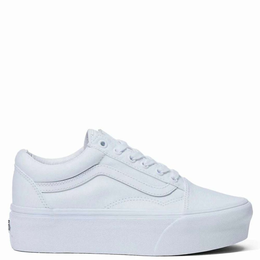 Low Top * | Vans Women'S Old Skool Stackform In True White