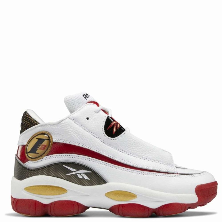 Low Top * | Reebok Men'S The Answer Dmx Basketball Shoe In Ftwr White/Flash Red/Core Black