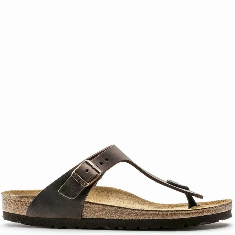 Strap Sandals * | Birkenstock Gizeh Oiled Leather In Habana