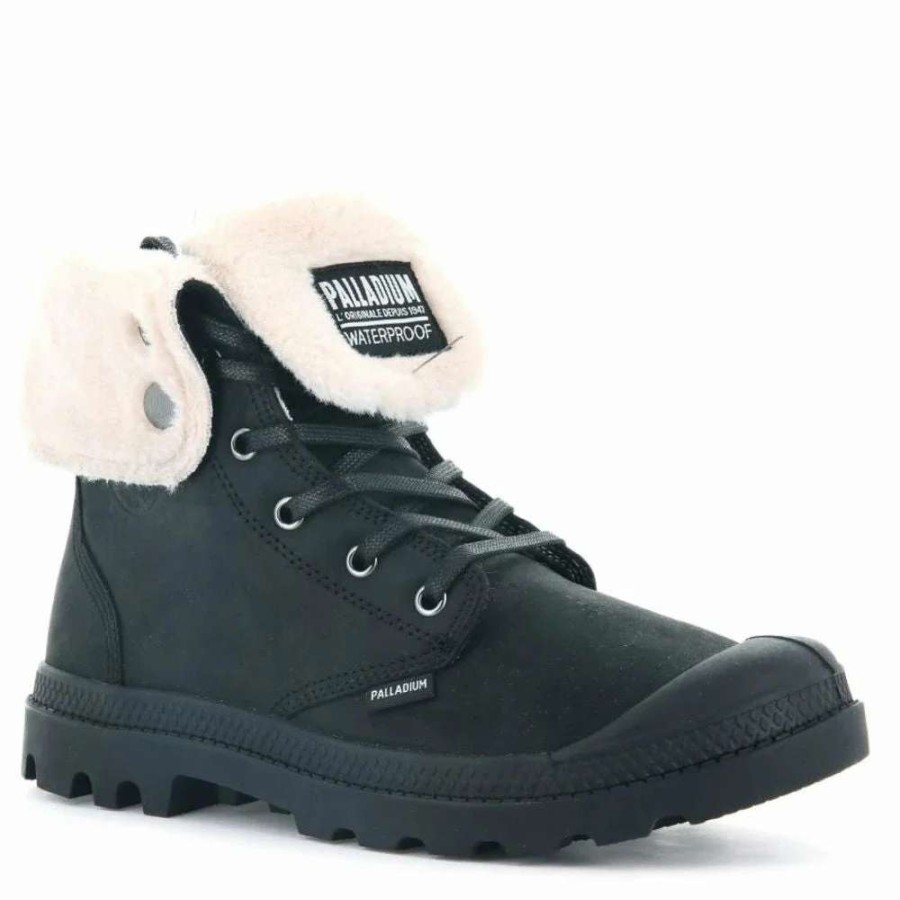 Ankle Boots * | Palladium Baggy Leather Ess Wps In Black