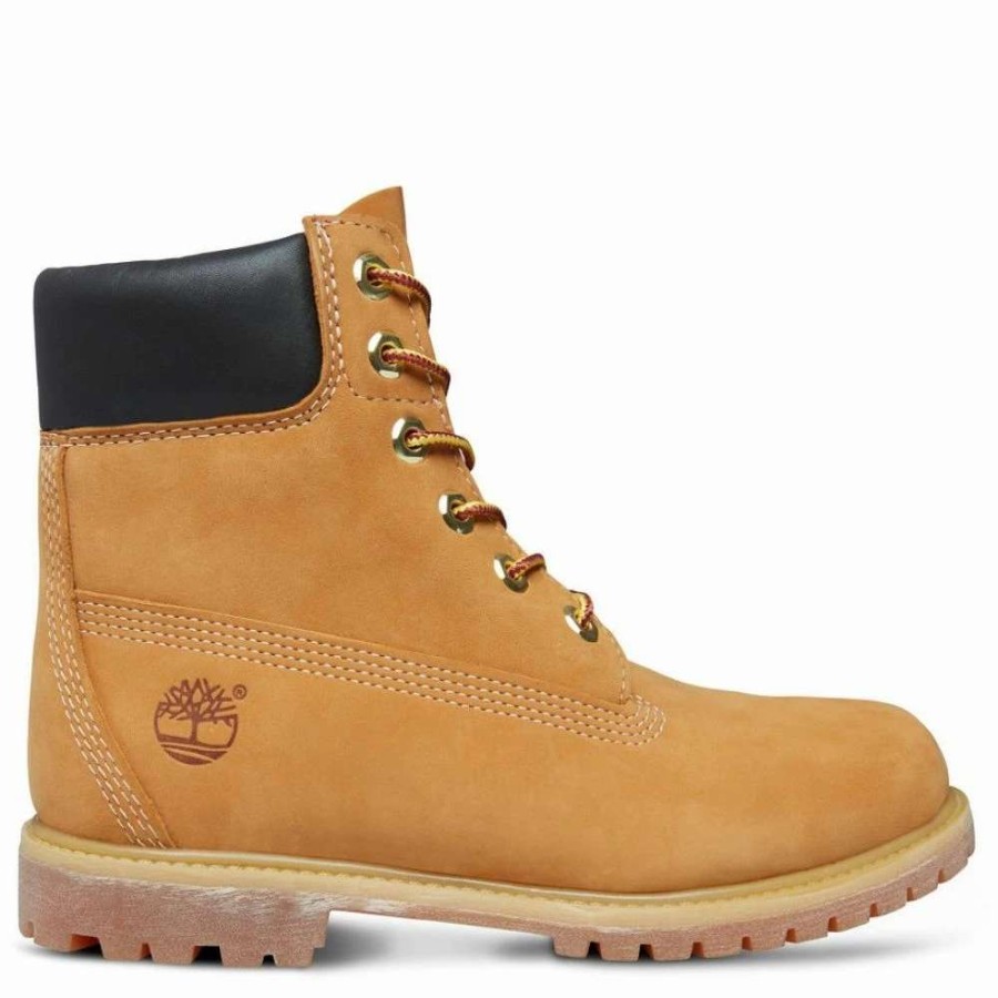 Ankle Boots * | Timberland Women'S Icon 6 Inch Premium Waterproof Boot In Wheat Nubuck