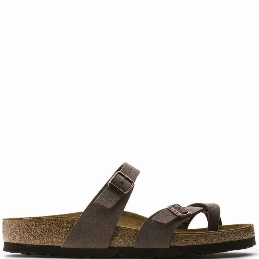 Strap Sandals * | Birkenstock Mayari Birko-Flor Nubuck In Mocha