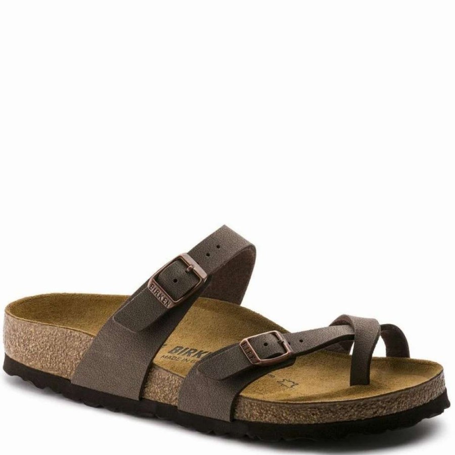 Strap Sandals * | Birkenstock Mayari Birko-Flor Nubuck In Mocha