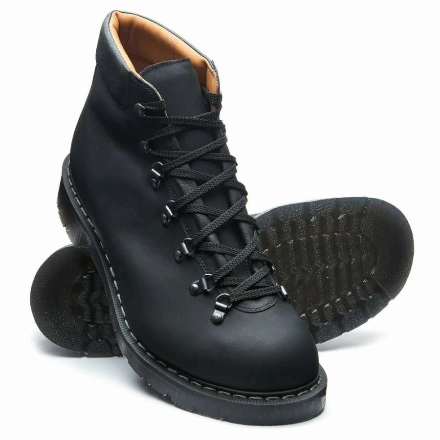 Ankle Boots * | Solovair Urban Hiker In Black Greasy