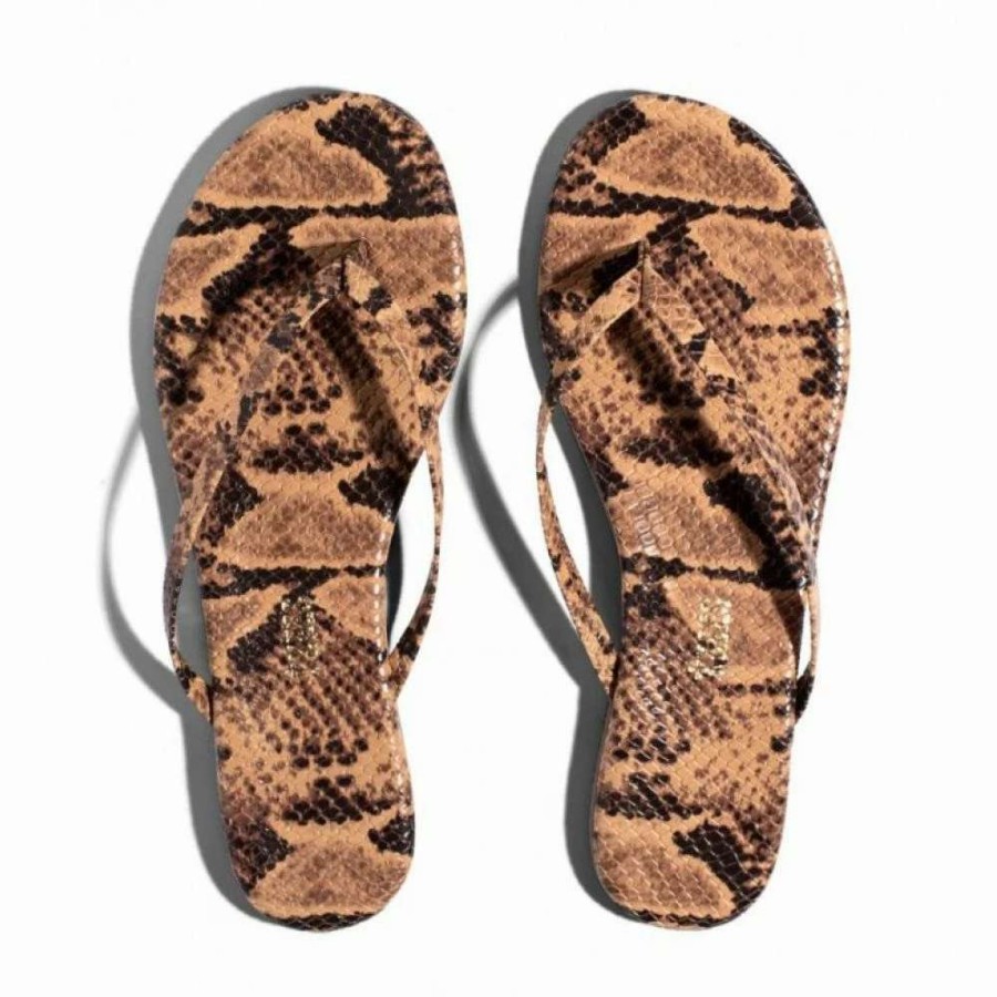 Flip-Flops * | Tkees Women'S Lily Studio Exotics In Coco Snake