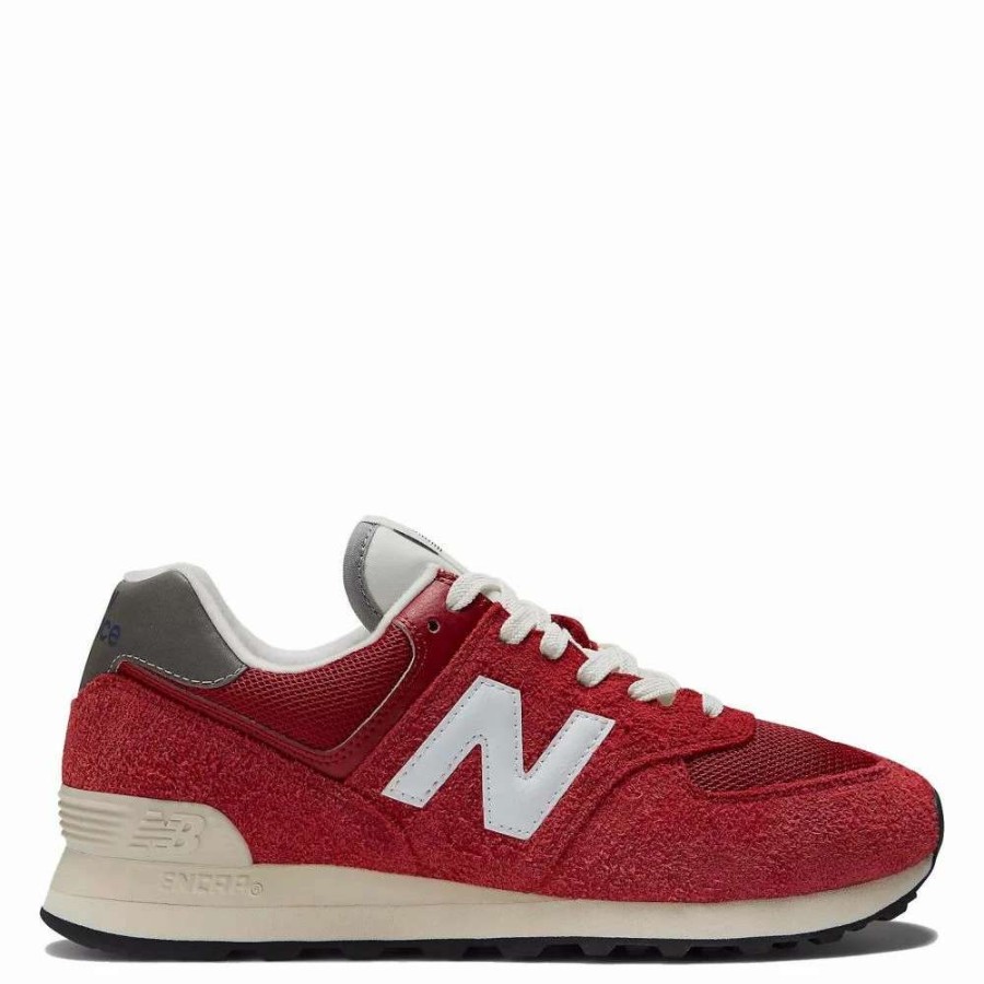 Low Top * | New Balance 574 In Varsity Red With White