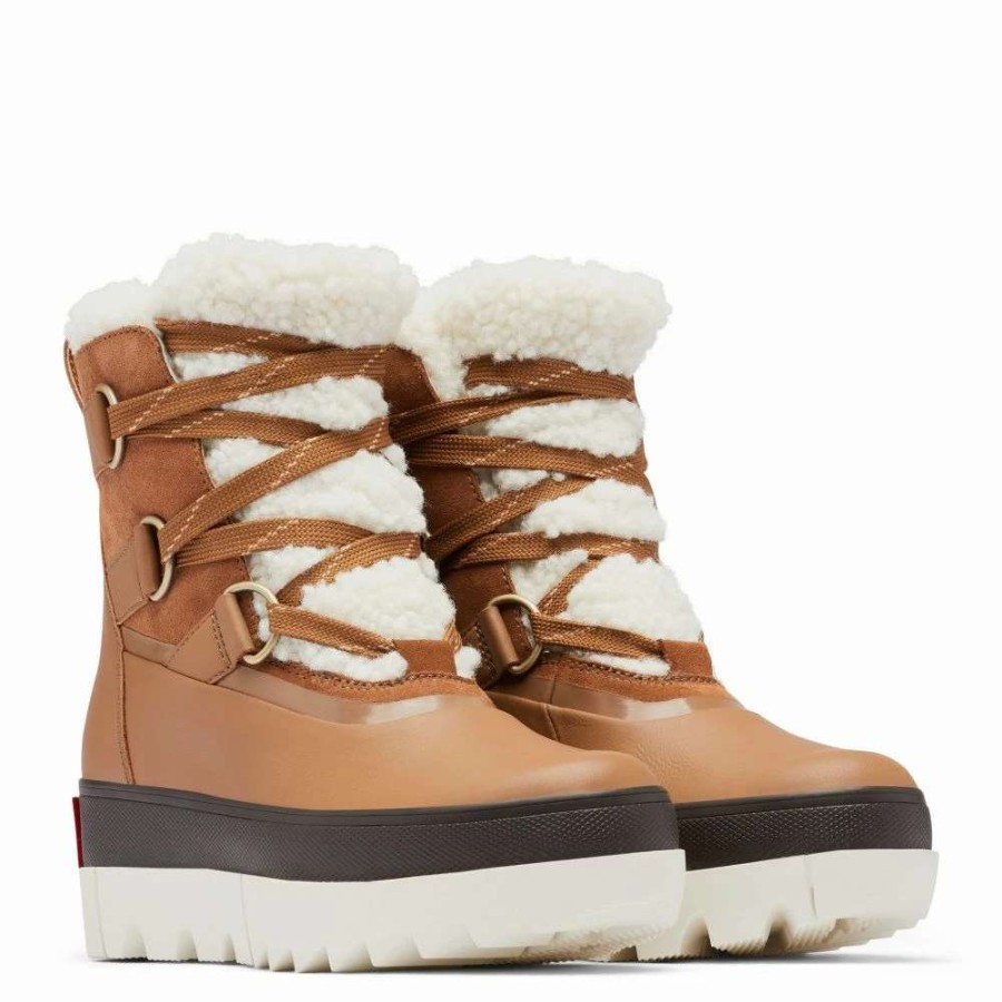 Ankle Boots * | Sorel Women'S Joan Of Arctic Next Boot In Velvet Tan/Chalk