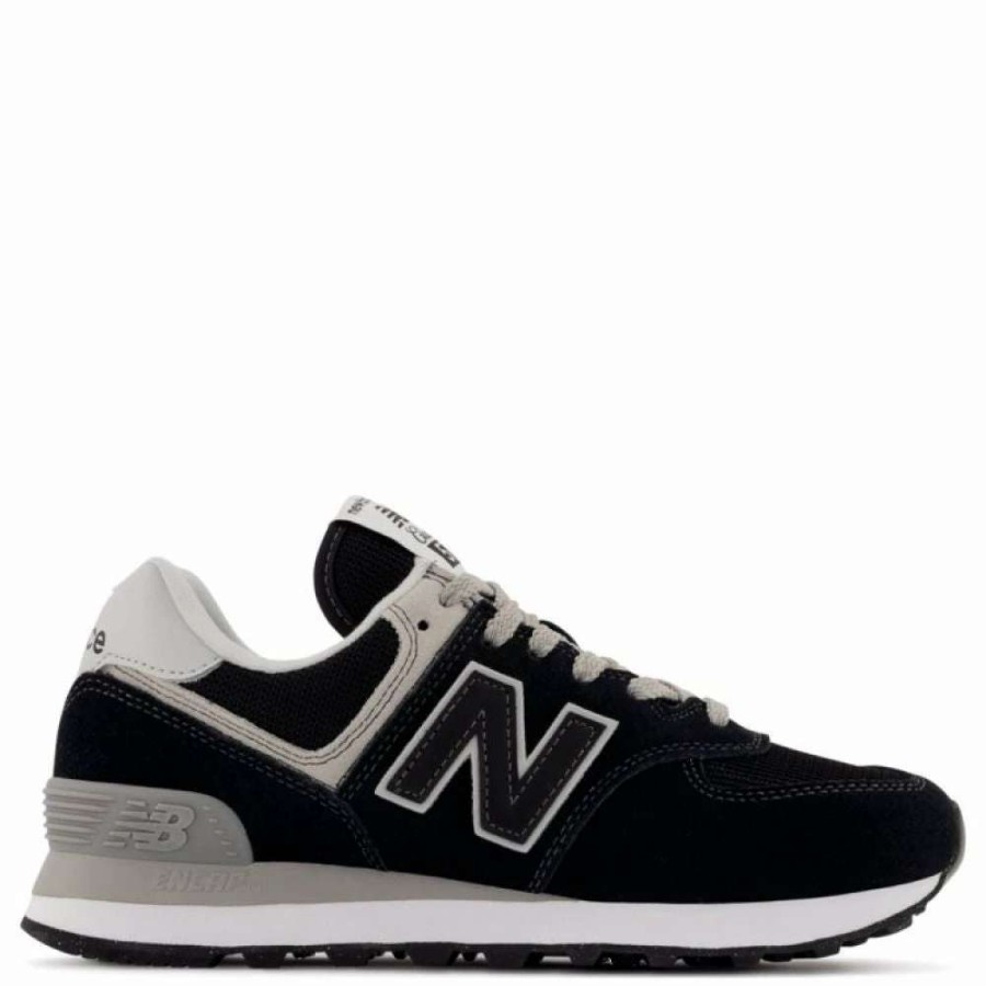 Low Top * | New Balance Women'S 574V3 In Black With White