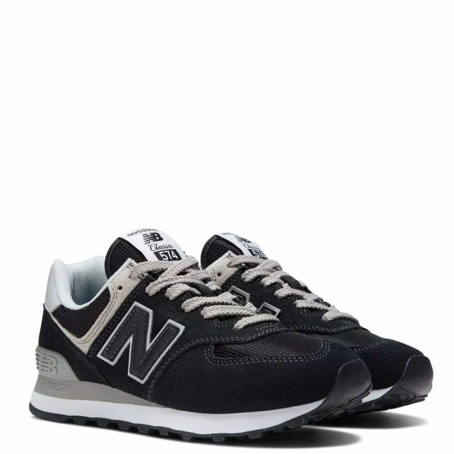 Low Top * | New Balance Women'S 574V3 In Black With White