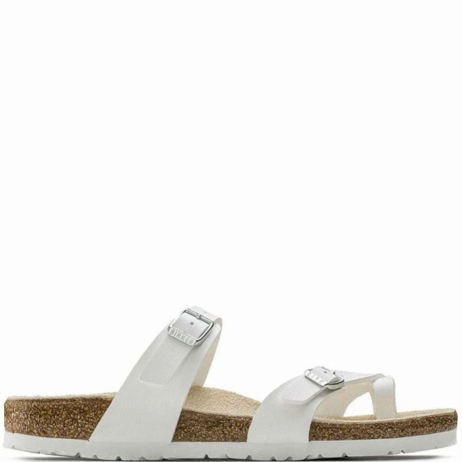 Strap Sandals * | Birkenstock Mayari Birko-Flor In White