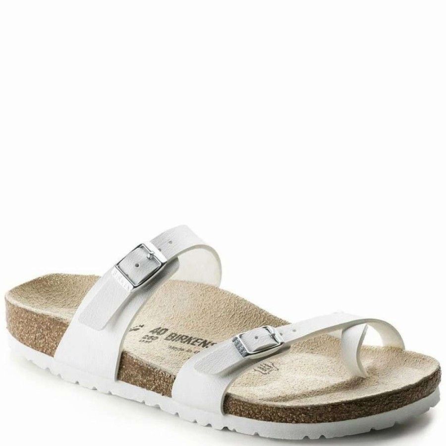 Strap Sandals * | Birkenstock Mayari Birko-Flor In White